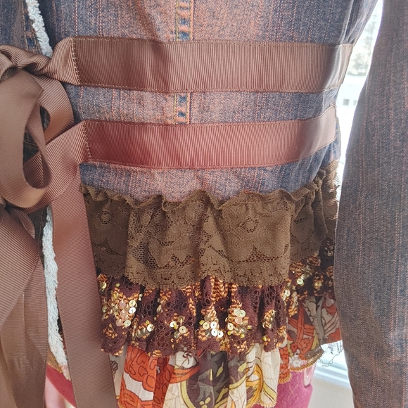 NWOT Amazing unique Chagall Jean jacket - Picture 9 of 10